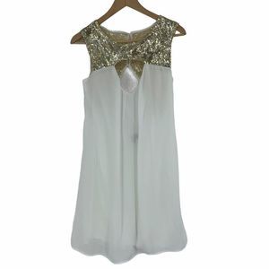 Sequin Hearts Dress Sz 5 S 9503 Cutouts Sequins